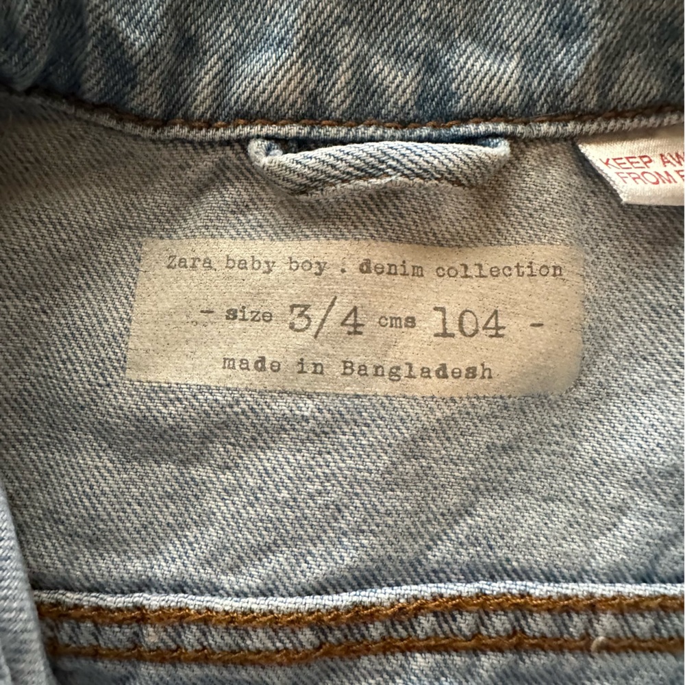 Zara Kids Jean Jacket - Light Blue